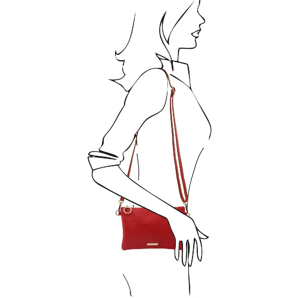 Tuscany Leather Bolso Noche en Piel Suave Nuova