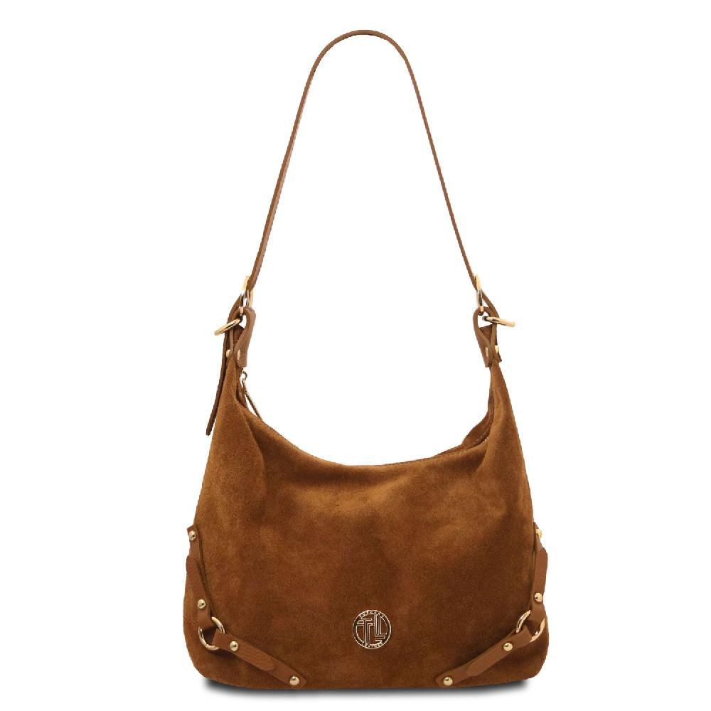 Tuscany Leather Bolso de asa Larga en Piel Agamuzada Italy