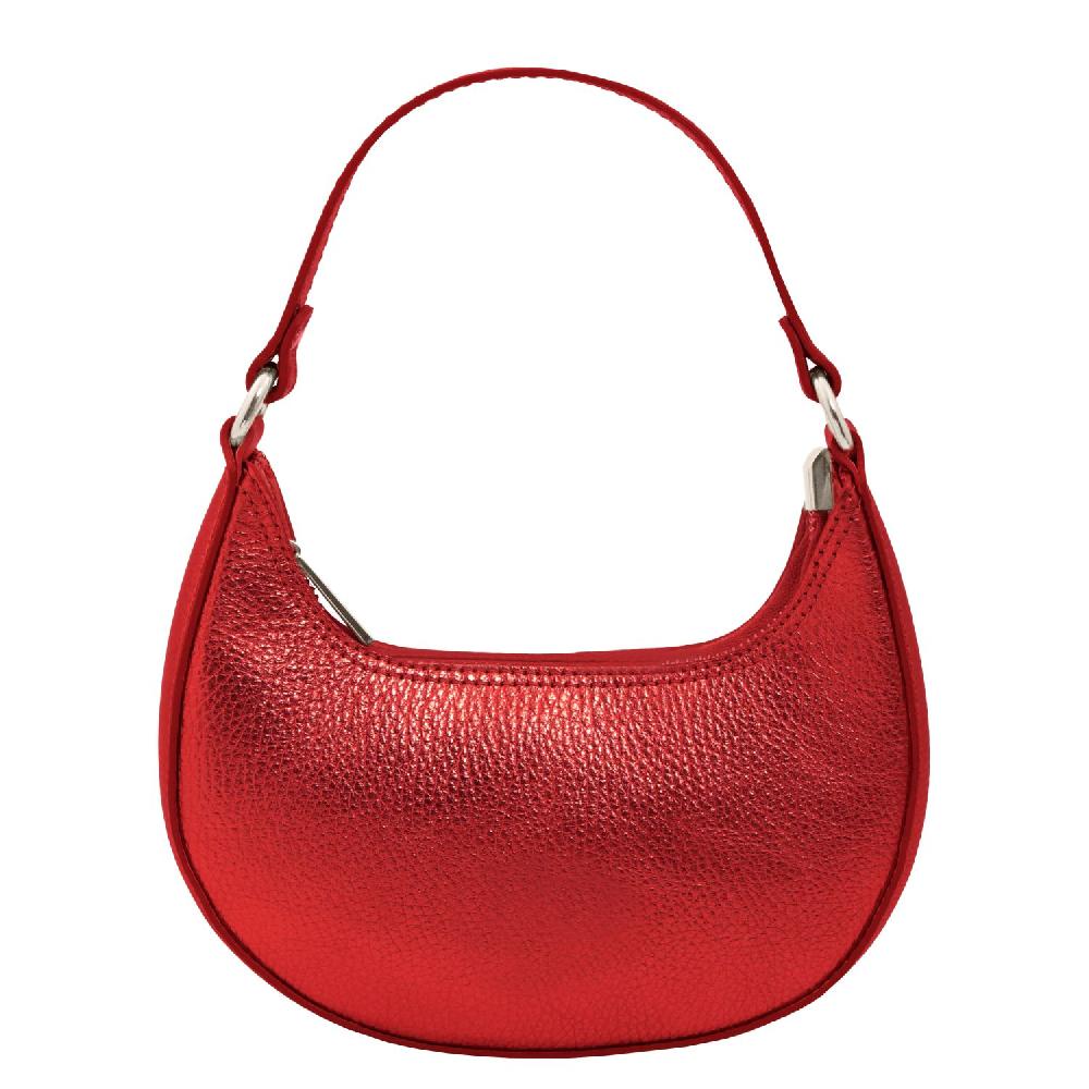 Tuscany Leather Bolso a Mano en Piel Metallic et Bandolera de Cadena Nuovo