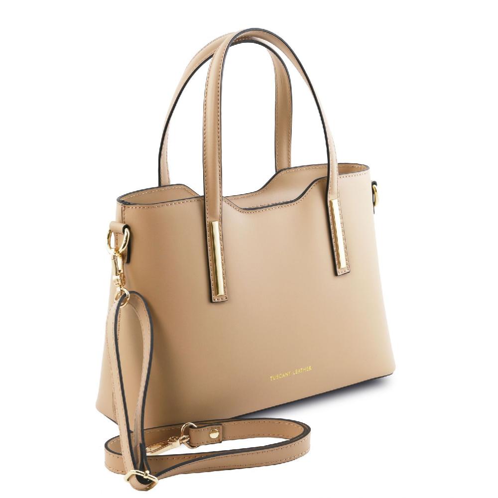 Tuscany Leather Borsa a Mano in Pelle - Misura Piccola Vendite Flash