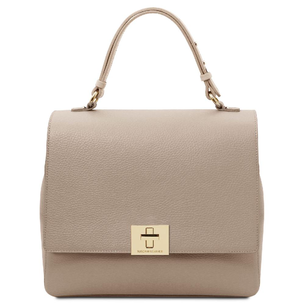 Tuscany Leather Borsa a Mano in Pelle Convertibile a Zaino In Linea
