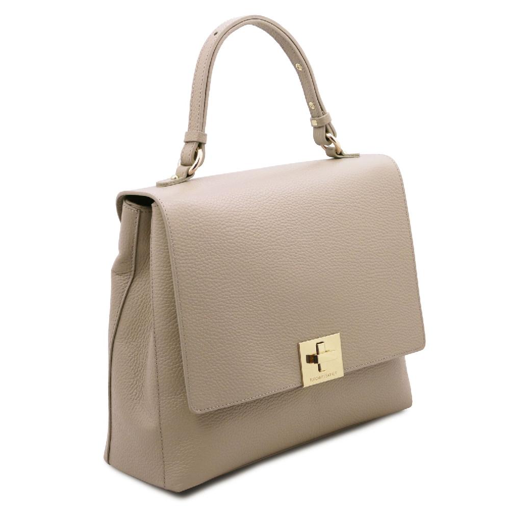 Tuscany Leather Borsa a Mano in Pelle Convertibile a Zaino In Linea