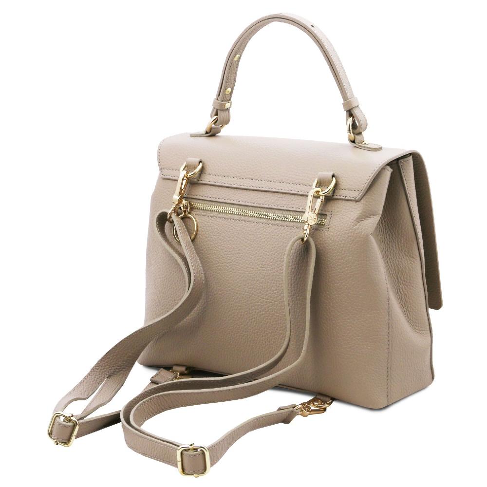 Tuscany Leather Borsa a Mano in Pelle Convertibile a Zaino In Linea