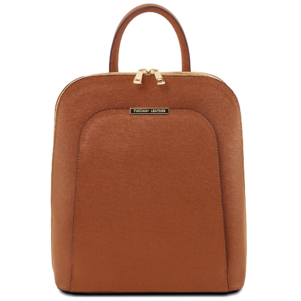 Tuscany Leather Zaino da Donna in Pelle Saffiano Pezzi Unici