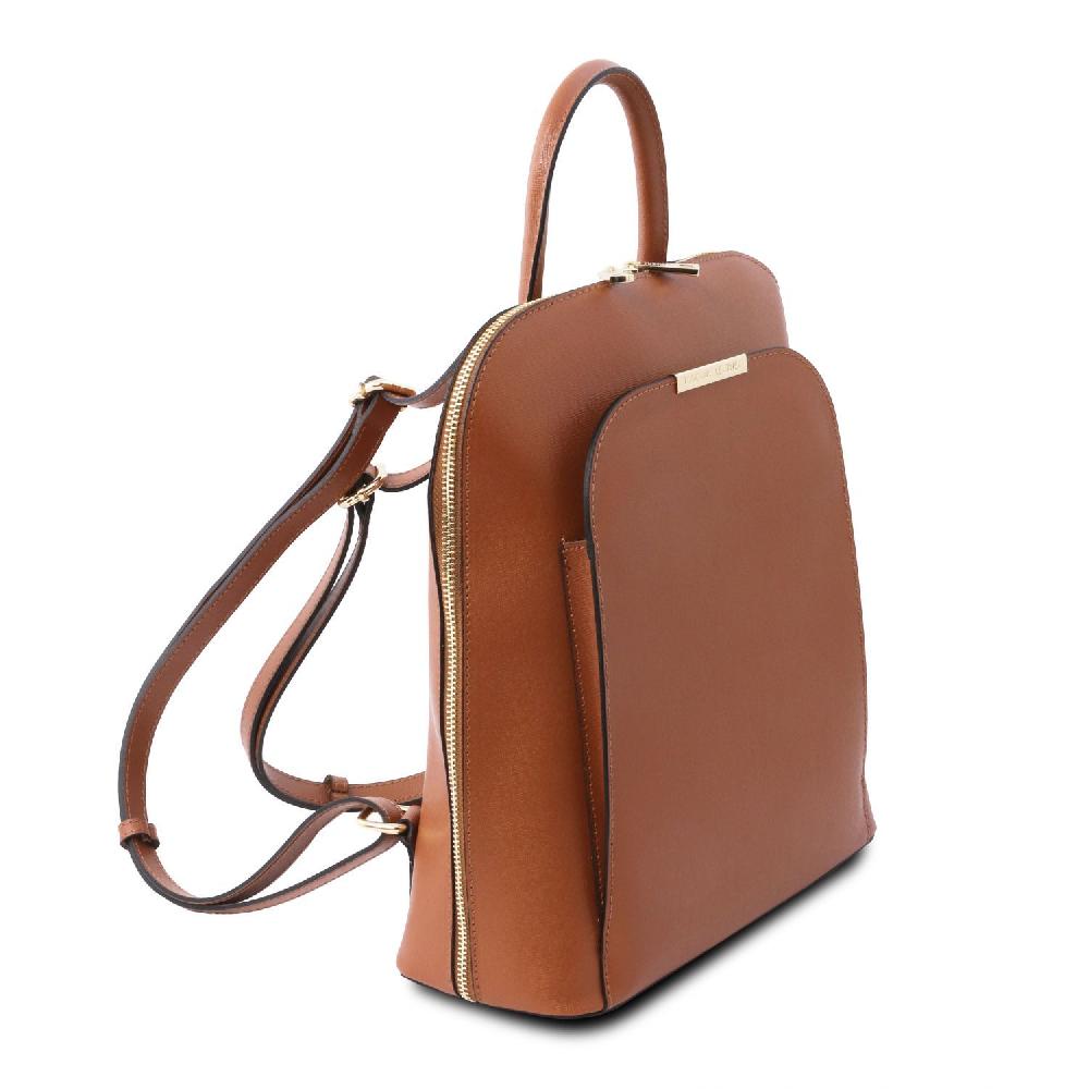 Tuscany Leather Zaino da Donna in Pelle Saffiano Pezzi Unici