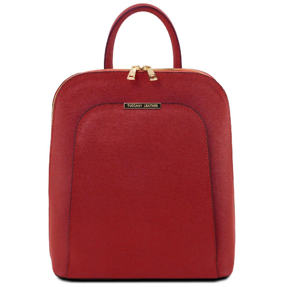 Tuscany Leather Zaino da Donna in Pelle Saffiano Soddisfazione Garantita