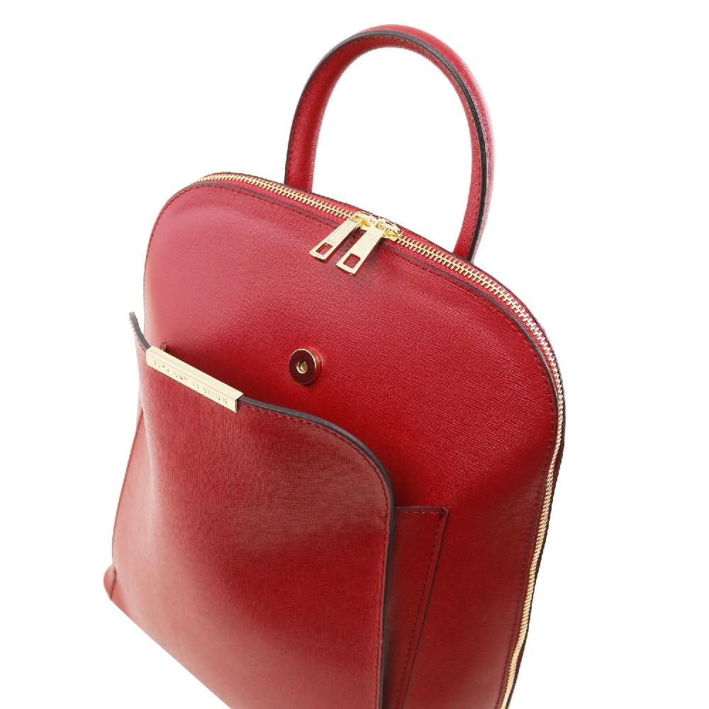 Tuscany Leather Zaino da Donna in Pelle Saffiano Soddisfazione Garantita