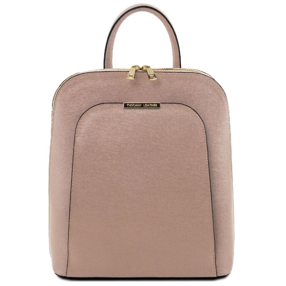 Tuscany Leather Zaino da Donna in Pelle Saffiano Qualità Garantita