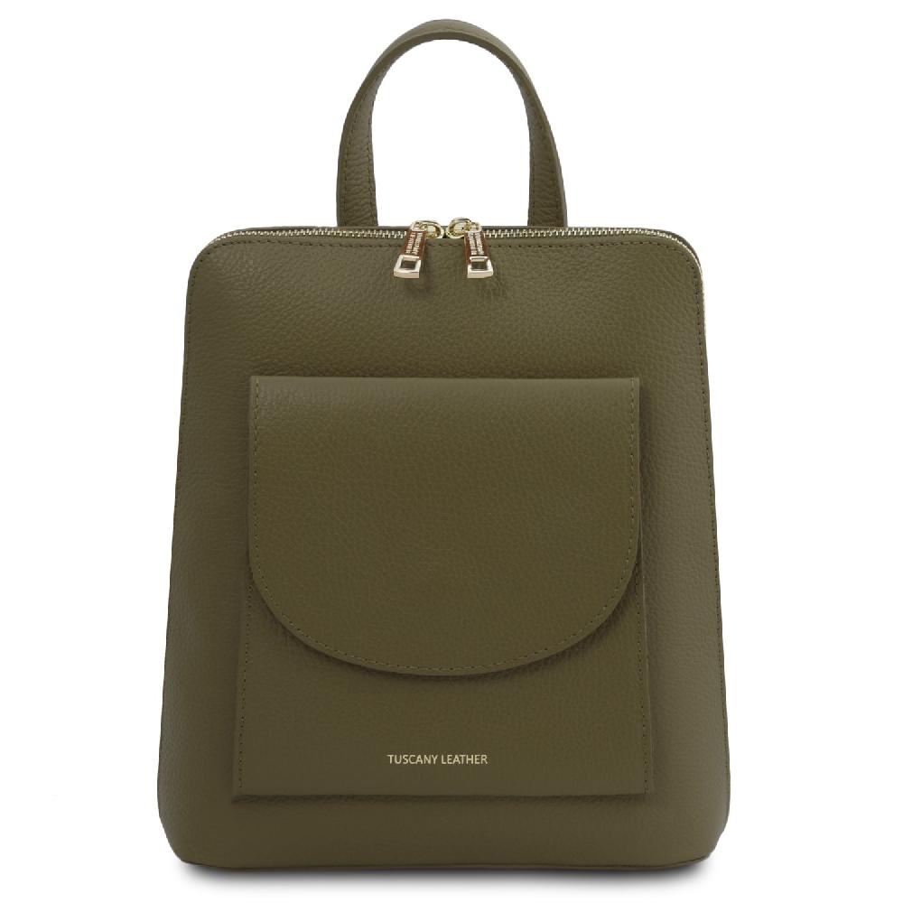 Tuscany Leather Zaino Piccolo da Donna in Pelle Presa