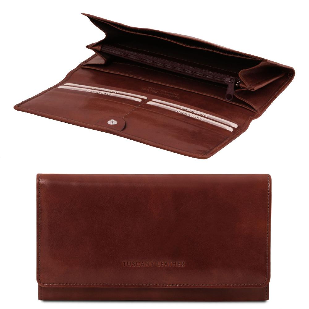 Tuscany Leather Esclusivo Portafoglio da Donna in Pelle Sottocosto