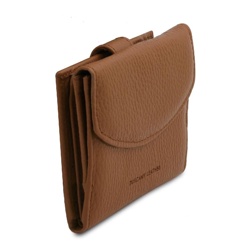 Tuscany Leather Esclusivo Portafoglio da Donna 3 Ante con Portaspiccioli in Pelle Sconto