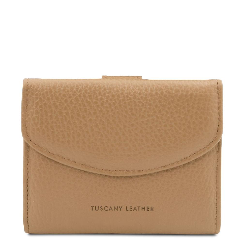 Tuscany Leather Esclusivo Portafoglio da Donna 3 Ante con Portaspiccioli in Pelle Offerta