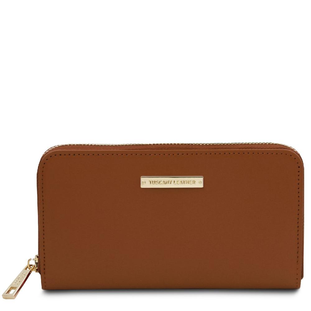 Tuscany Leather Esclusivo Portafogli in Pelle zip Around In Vendita