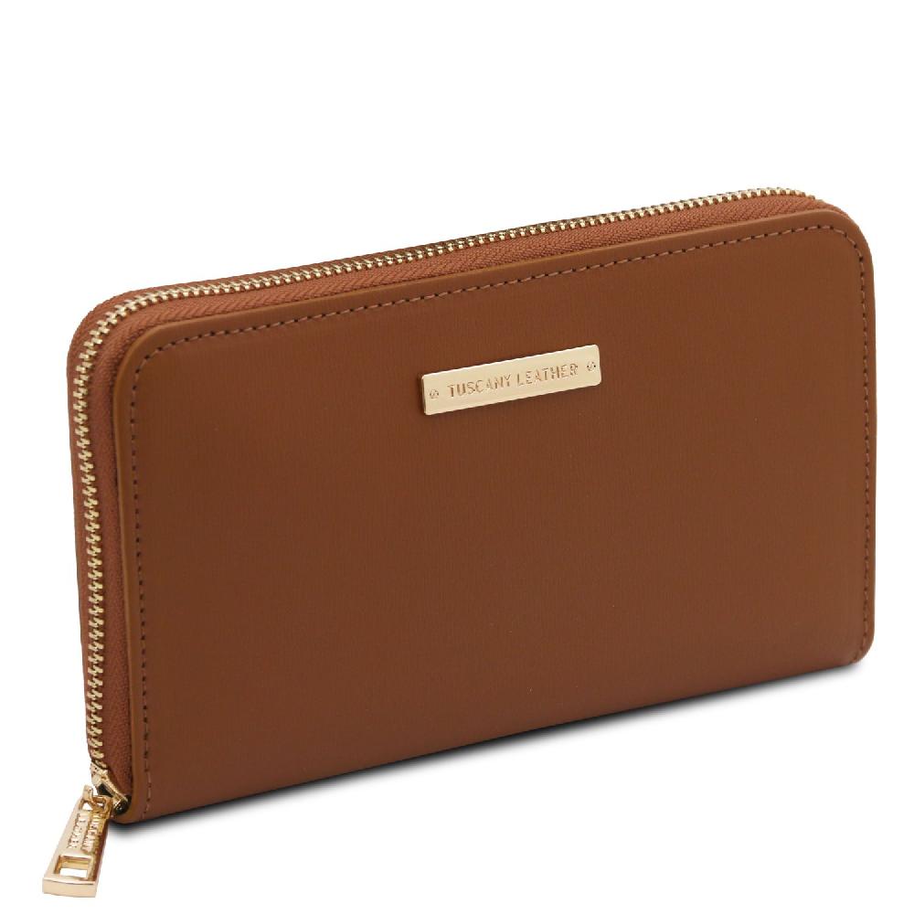 Tuscany Leather Esclusivo Portafogli in Pelle zip Around In Vendita