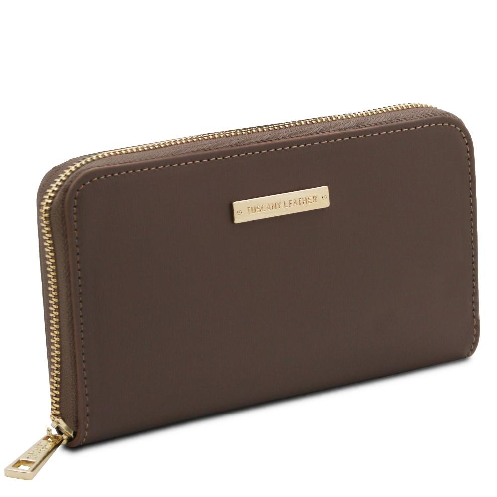 Tuscany Leather Esclusivo Portafogli in Pelle zip Around Saldi