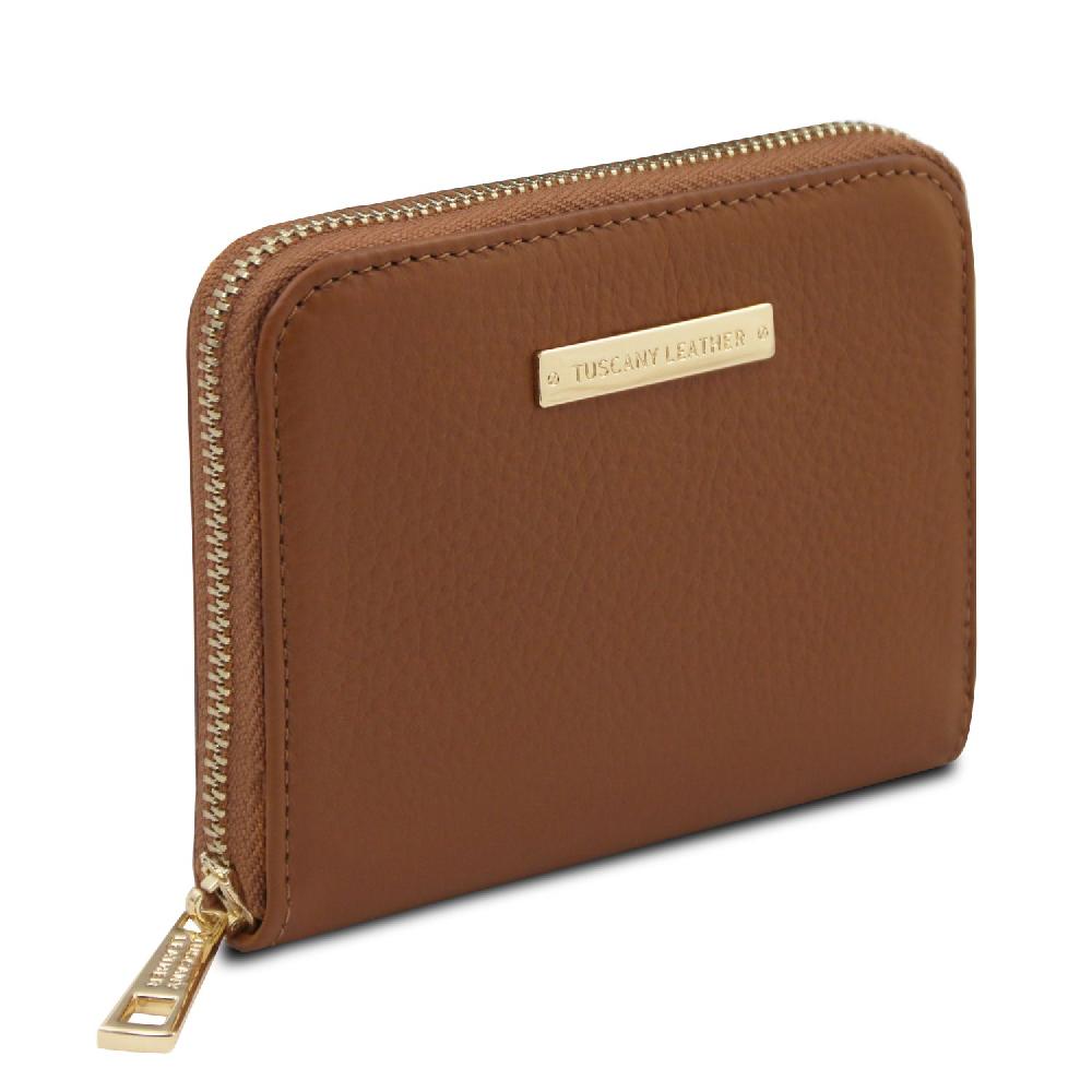 Tuscany Leather Esclusivo Portafogli in Pelle zip Around Vendita Economica