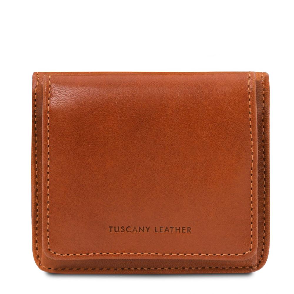 Tuscany Leather Esclusivo Portafogli in Pelle con Portamonete Nuova