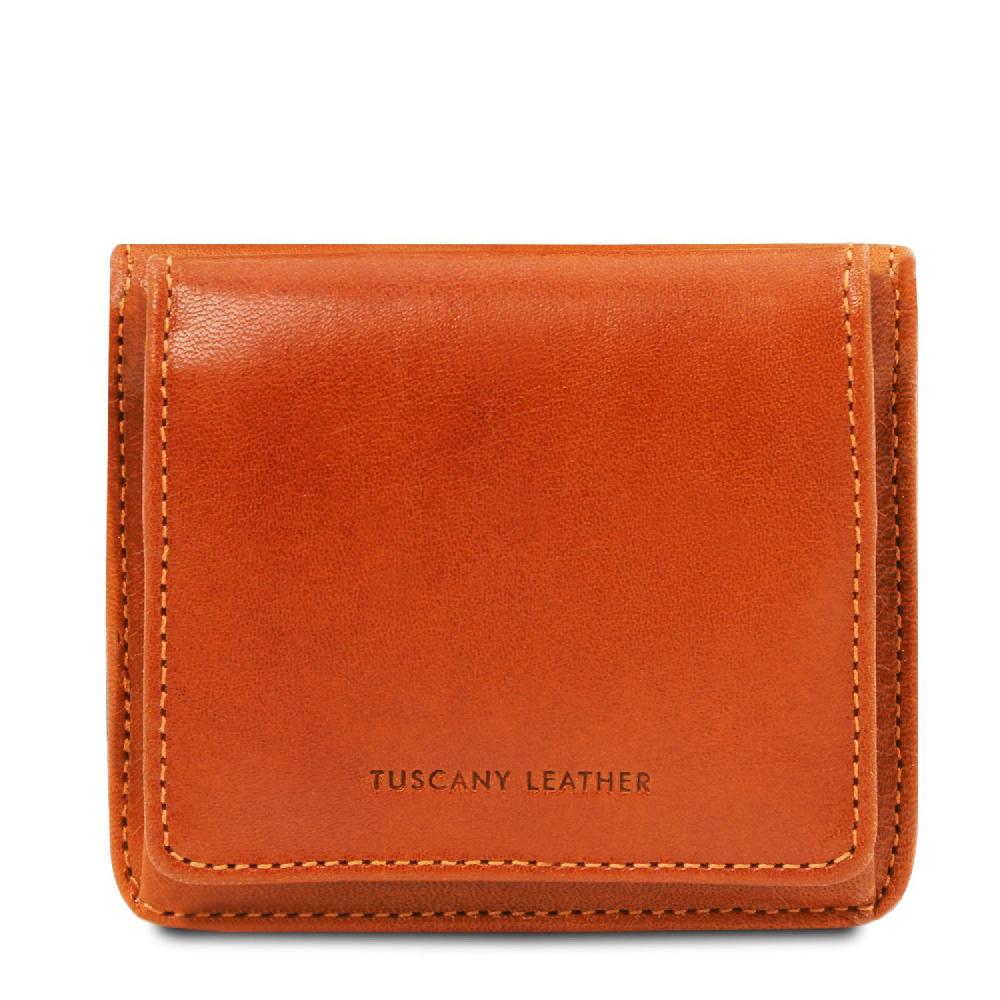 Tuscany Leather Esclusivo Portafogli in Pelle con Portamonete Italia