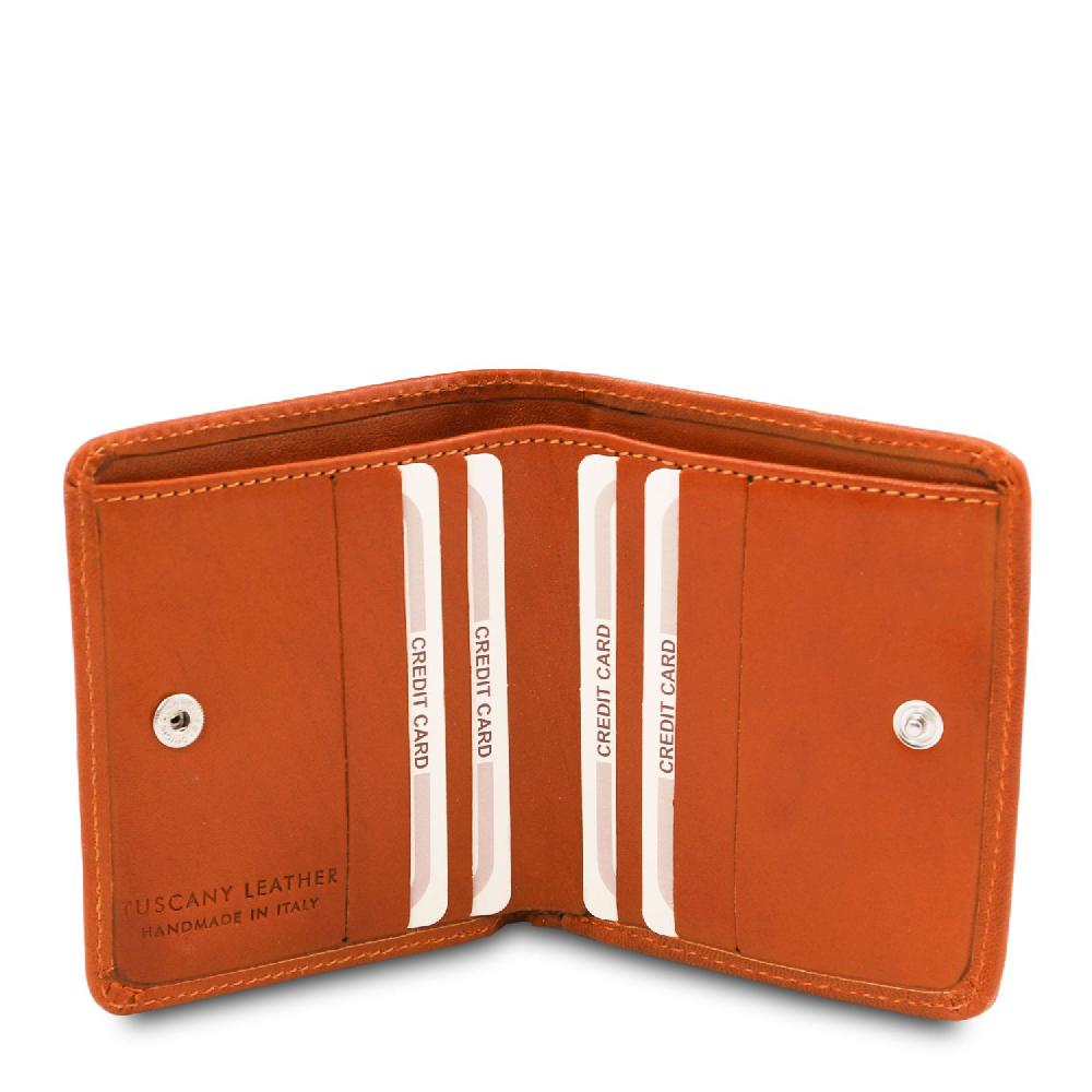 Tuscany Leather Esclusivo Portafogli in Pelle con Portamonete Italia