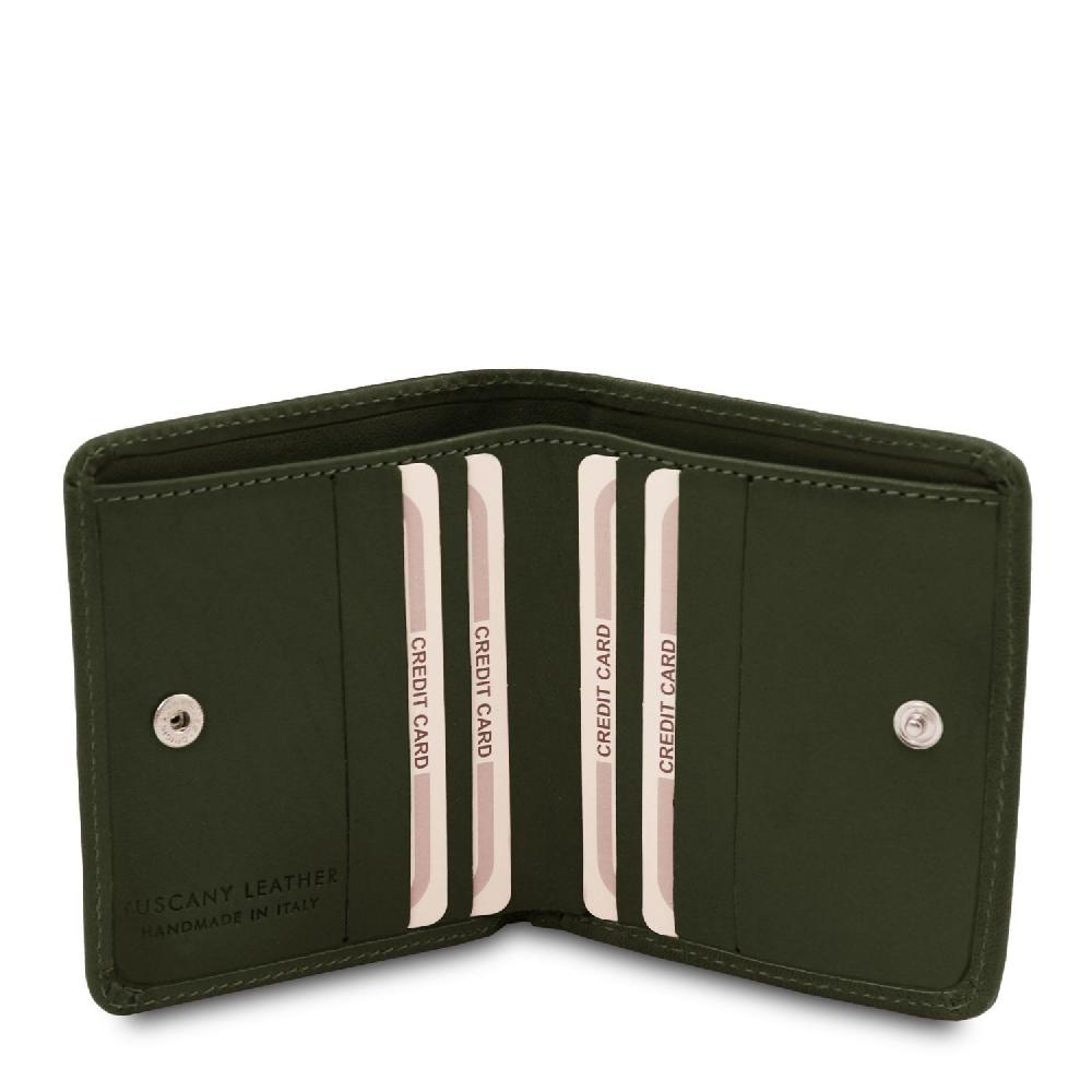 Tuscany Leather Esclusivo Portafogli in Pelle con Portamonete In Linea