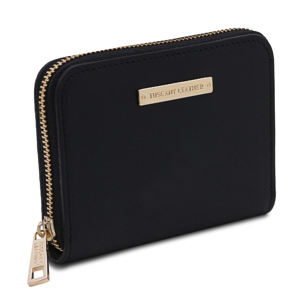 Tuscany Leather Esclusivo Portafogli in Pelle zip Around Nuovo
