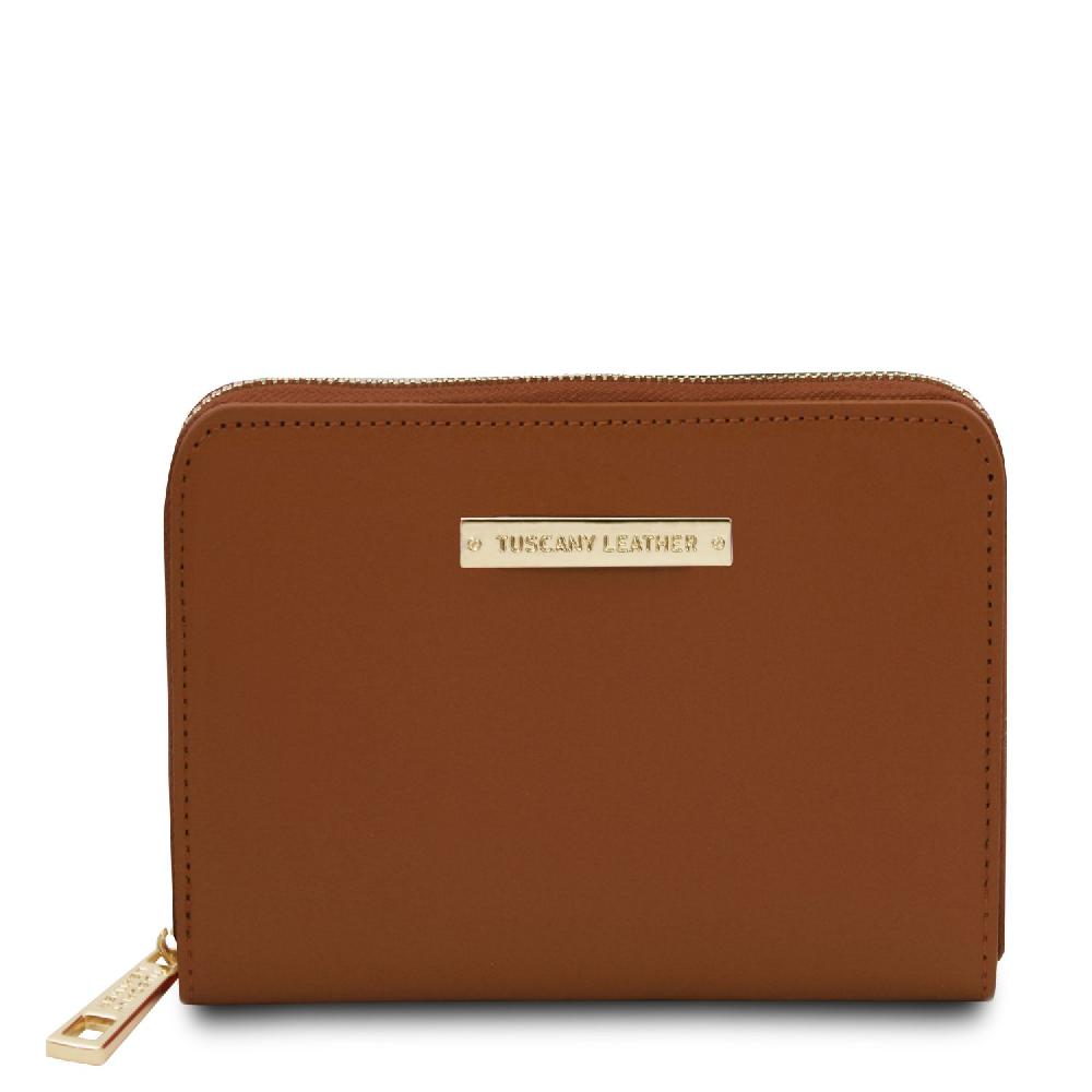 Tuscany Leather Esclusivo Portafogli in Pelle zip Around Qualità