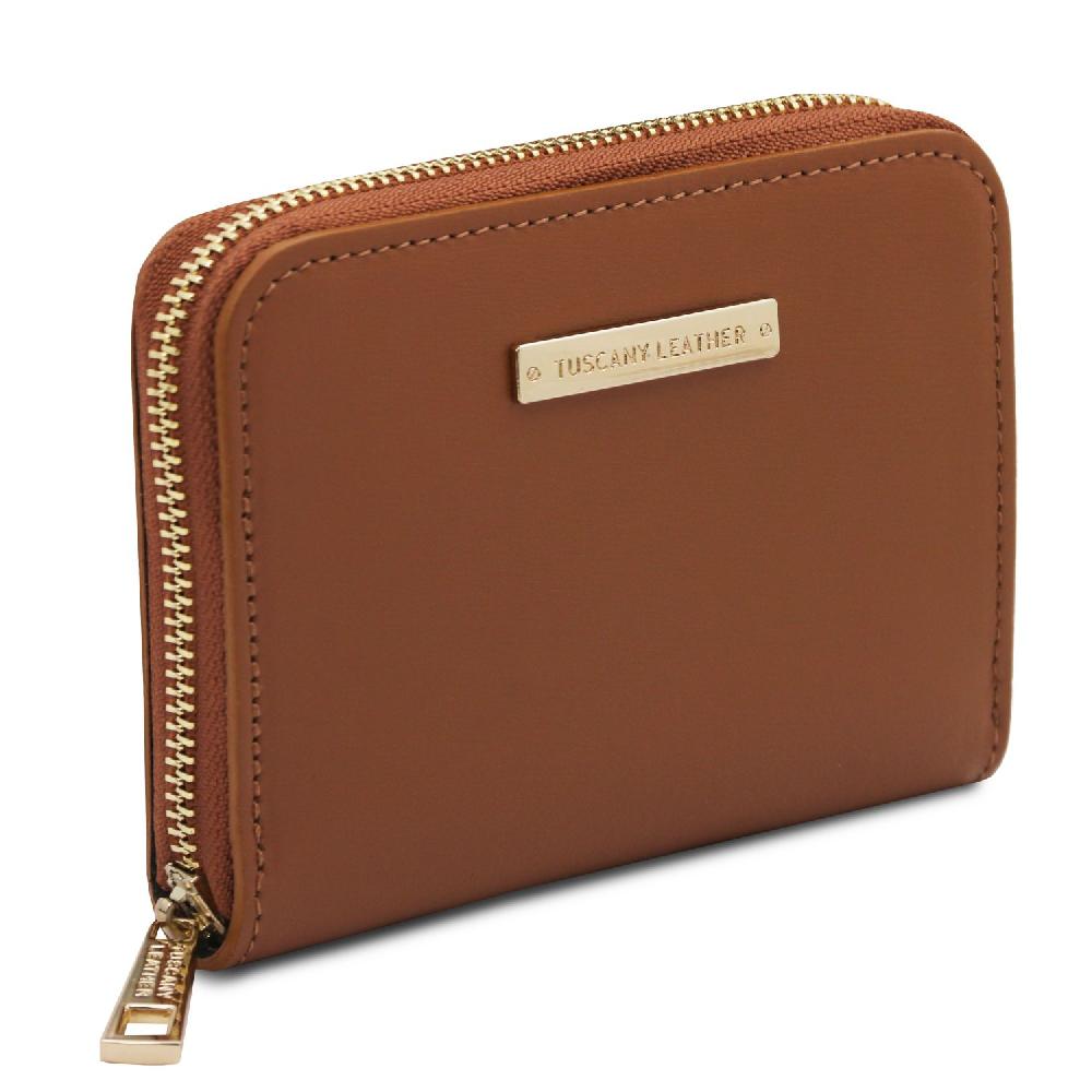 Tuscany Leather Esclusivo Portafogli in Pelle zip Around Qualità
