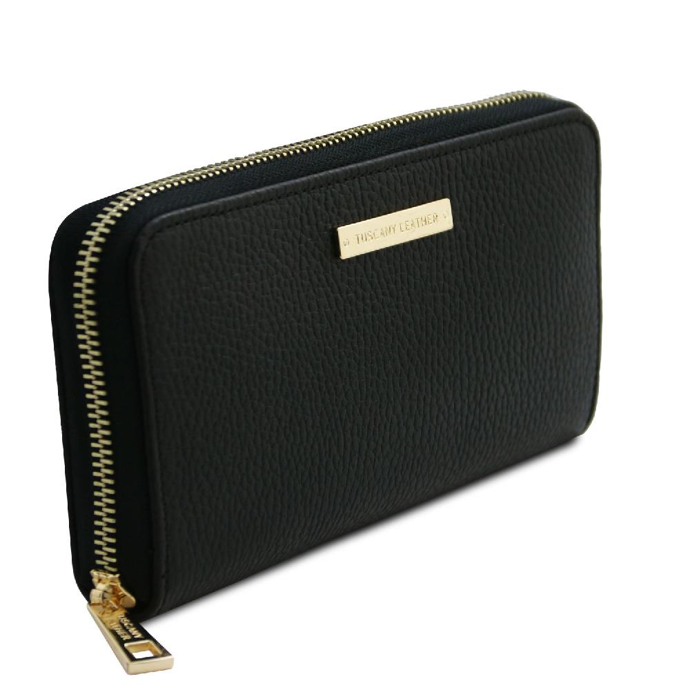 Tuscany Leather Esclusivo Portafogli in Pelle zip Around Pezzi Unici