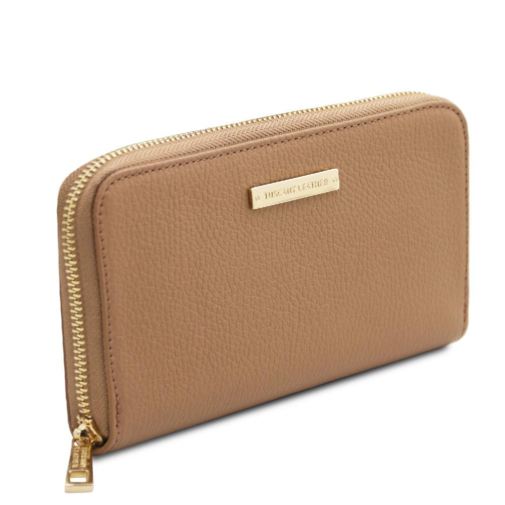 Tuscany Leather Esclusivo Portafogli in Pelle zip Around Negozi Online