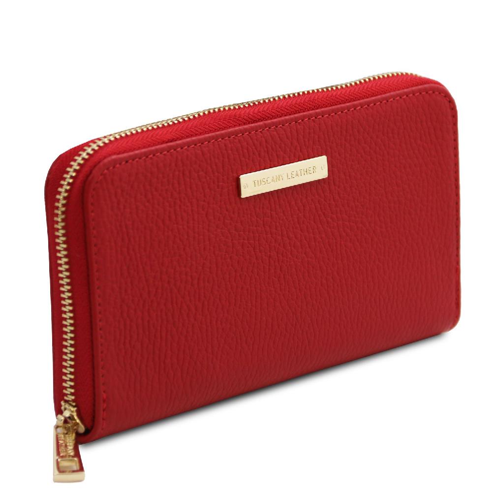 Tuscany Leather Esclusivo Portafogli in Pelle zip Around Acquista Ora