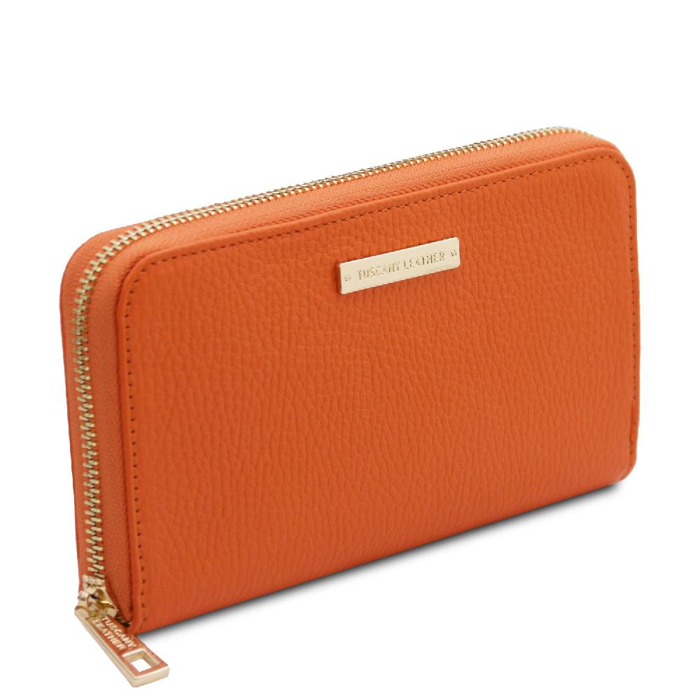 Tuscany Leather Esclusivo Portafogli in Pelle zip Around Offerta speciale della fabbrica
