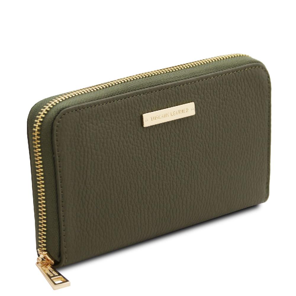 Tuscany Leather Esclusivo Portafogli in Pelle zip Around Fino Al -60%