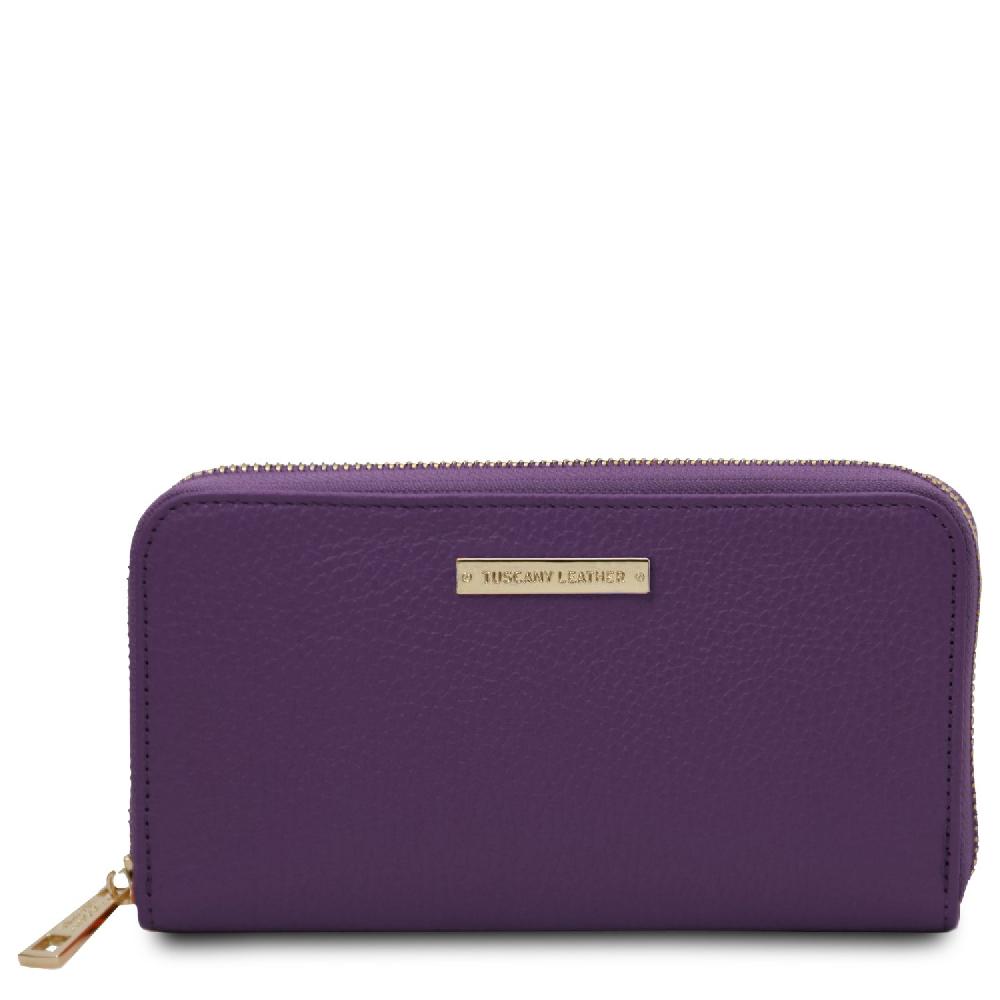 Tuscany Leather Esclusivo Portafogli in Pelle zip Around Shopping Online