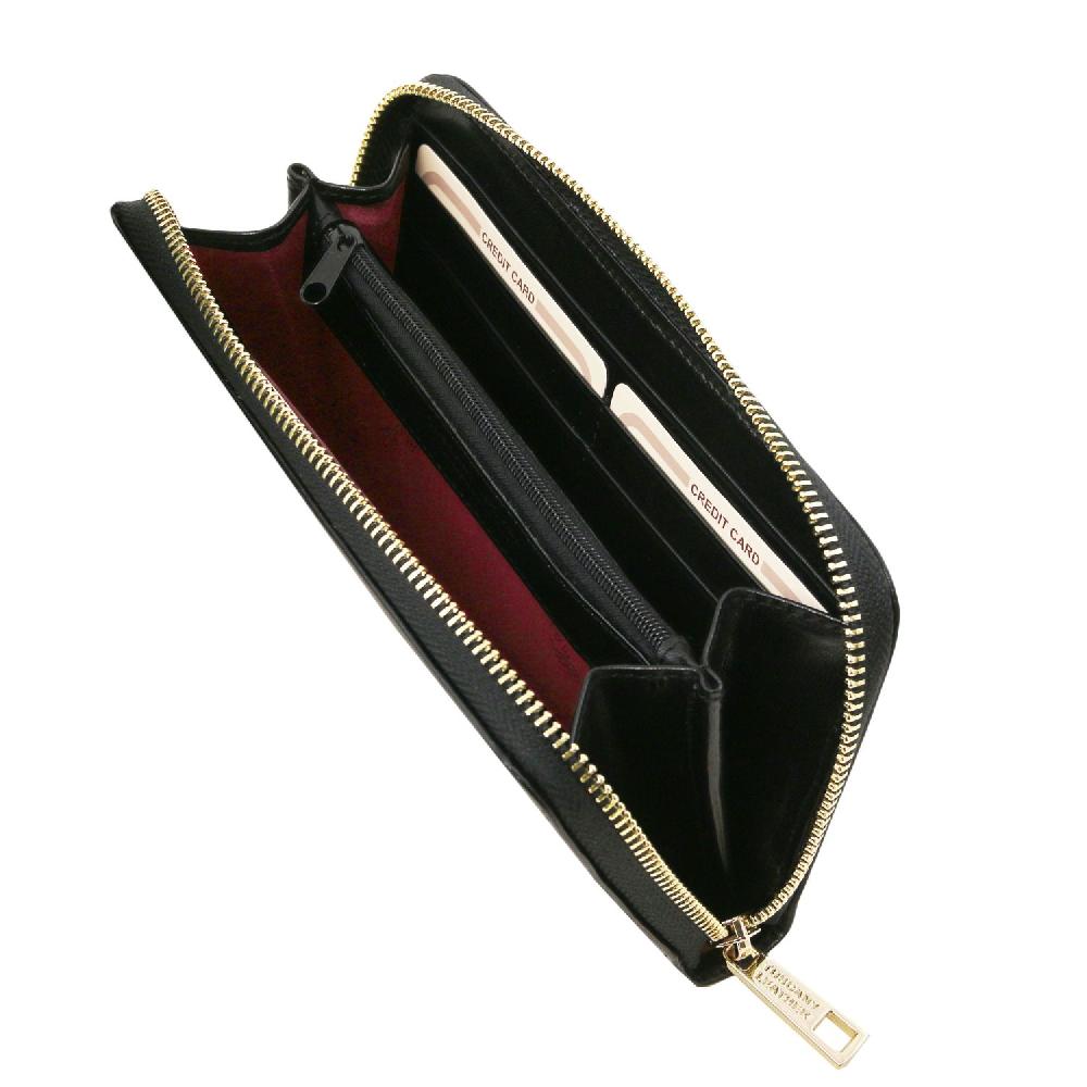 Tuscany Leather Esclusivo Portafogli in Pelle zip Around Affare Del Giorno