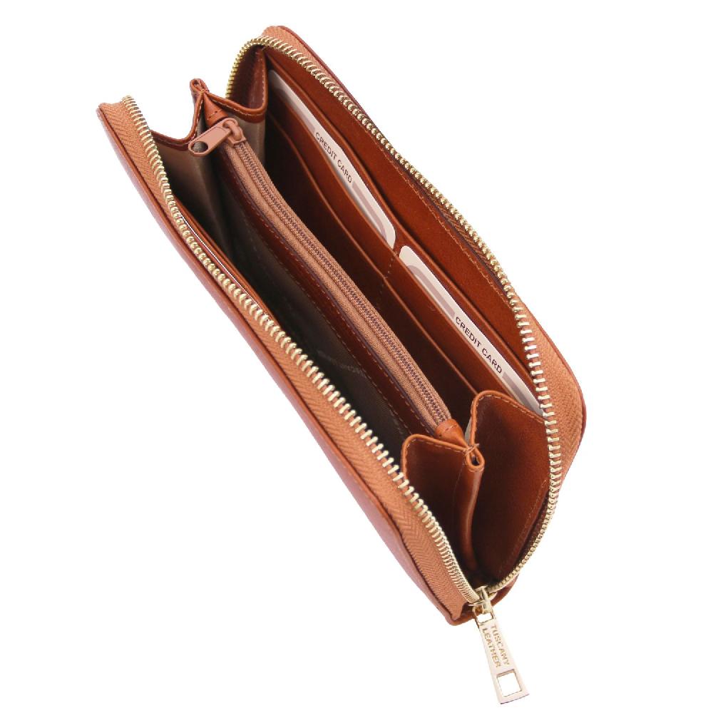 Tuscany Leather Esclusivo Portafogli in Pelle zip Around Sottocosto