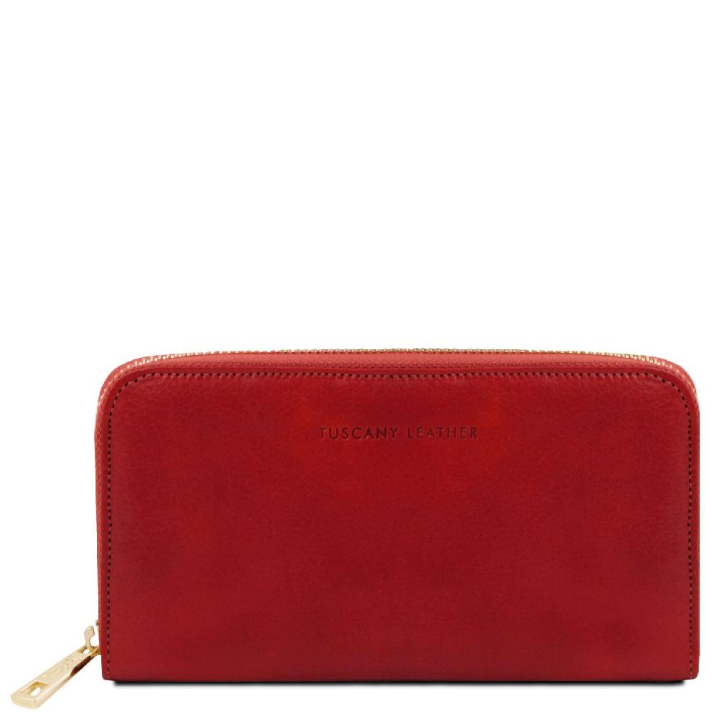 Tuscany Leather Esclusivo Portafogli in Pelle zip Around Convenienza