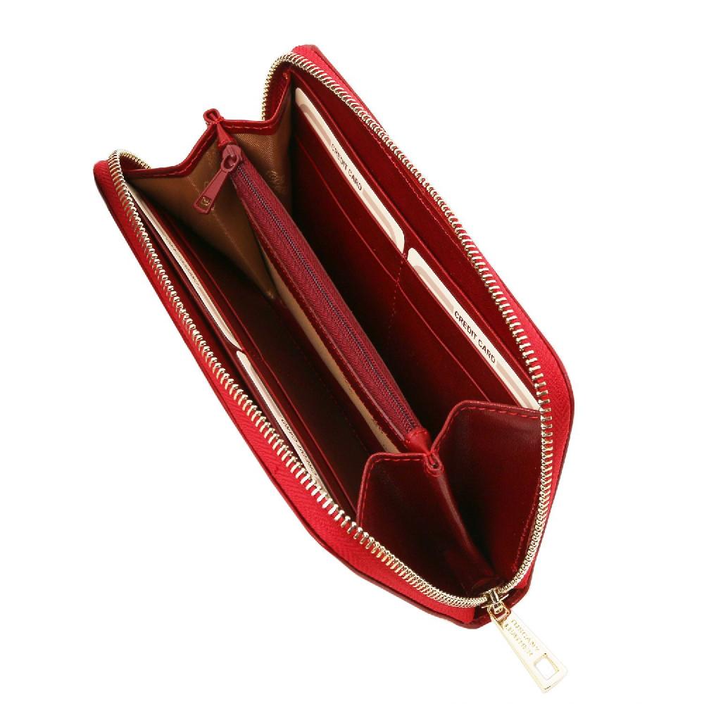 Tuscany Leather Esclusivo Portafogli in Pelle zip Around Convenienza