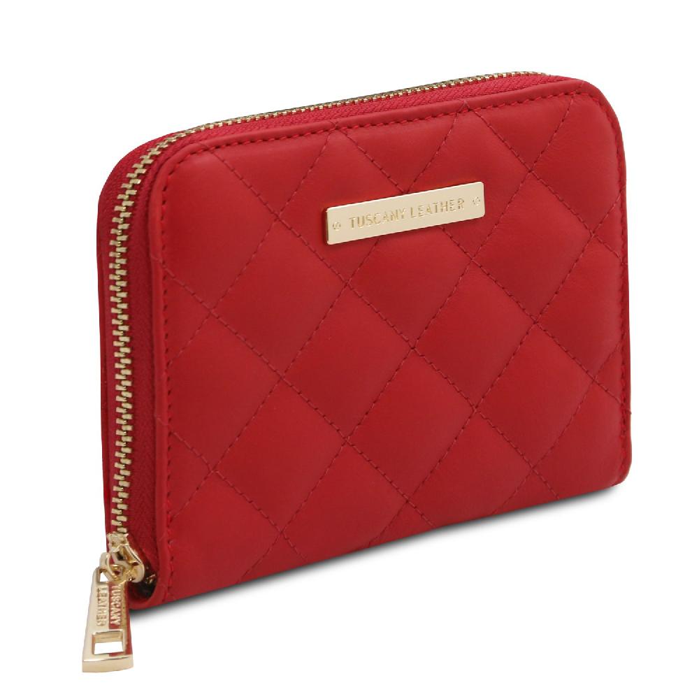 Tuscany Leather Esclusivo Portafogli in Pelle Morbida zip Around Economico