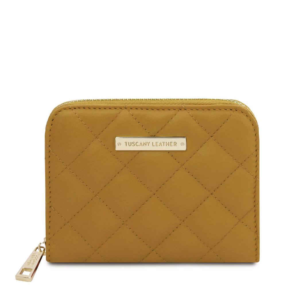 Tuscany Leather Esclusivo Portafogli in Pelle Morbida zip Around Outlet
