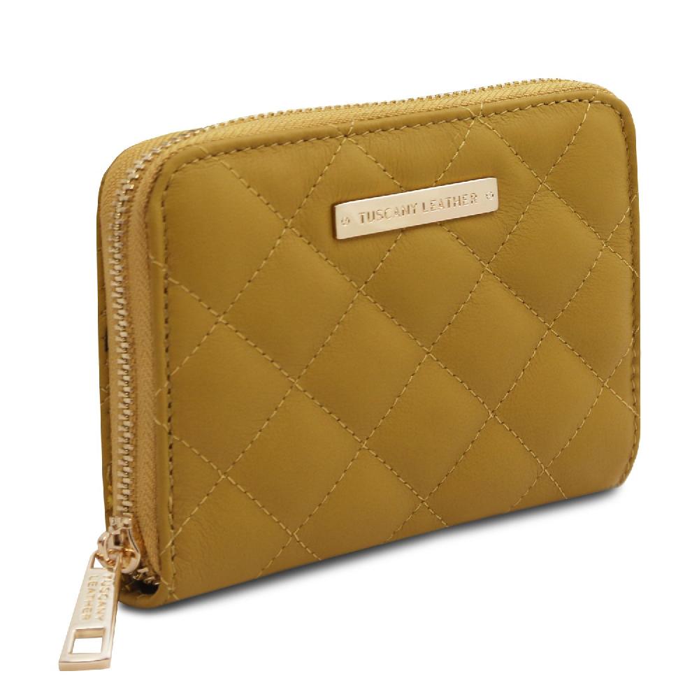 Tuscany Leather Esclusivo Portafogli in Pelle Morbida zip Around Outlet
