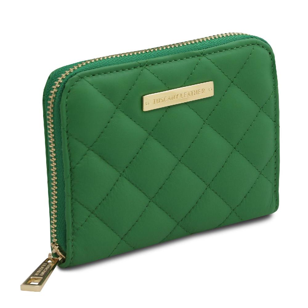 Tuscany Leather Esclusivo Portafogli in Pelle Morbida zip Around In Vendita