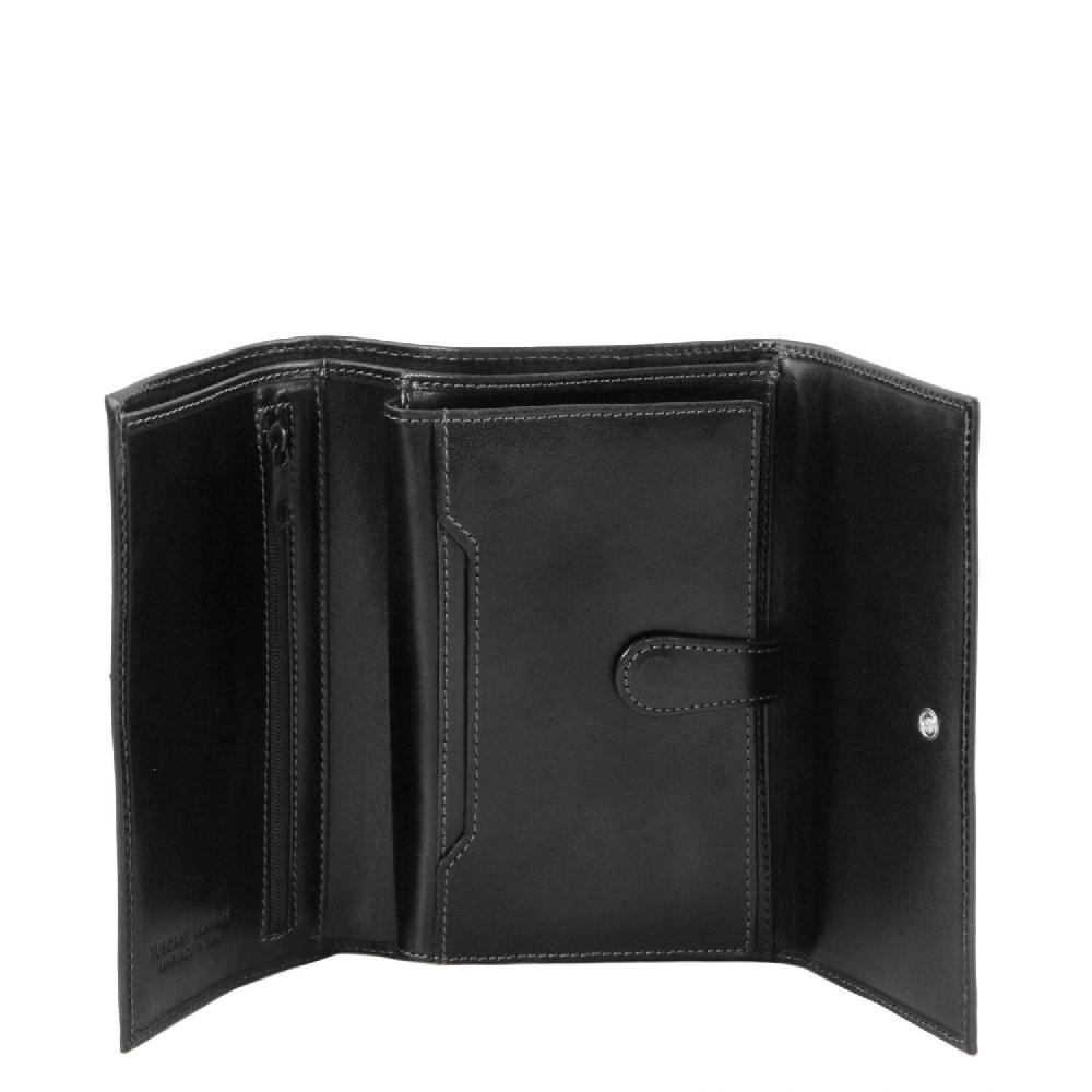 Tuscany Leather Esclusivo Portafogli da Donna in Pelle 4 Ante Offerte