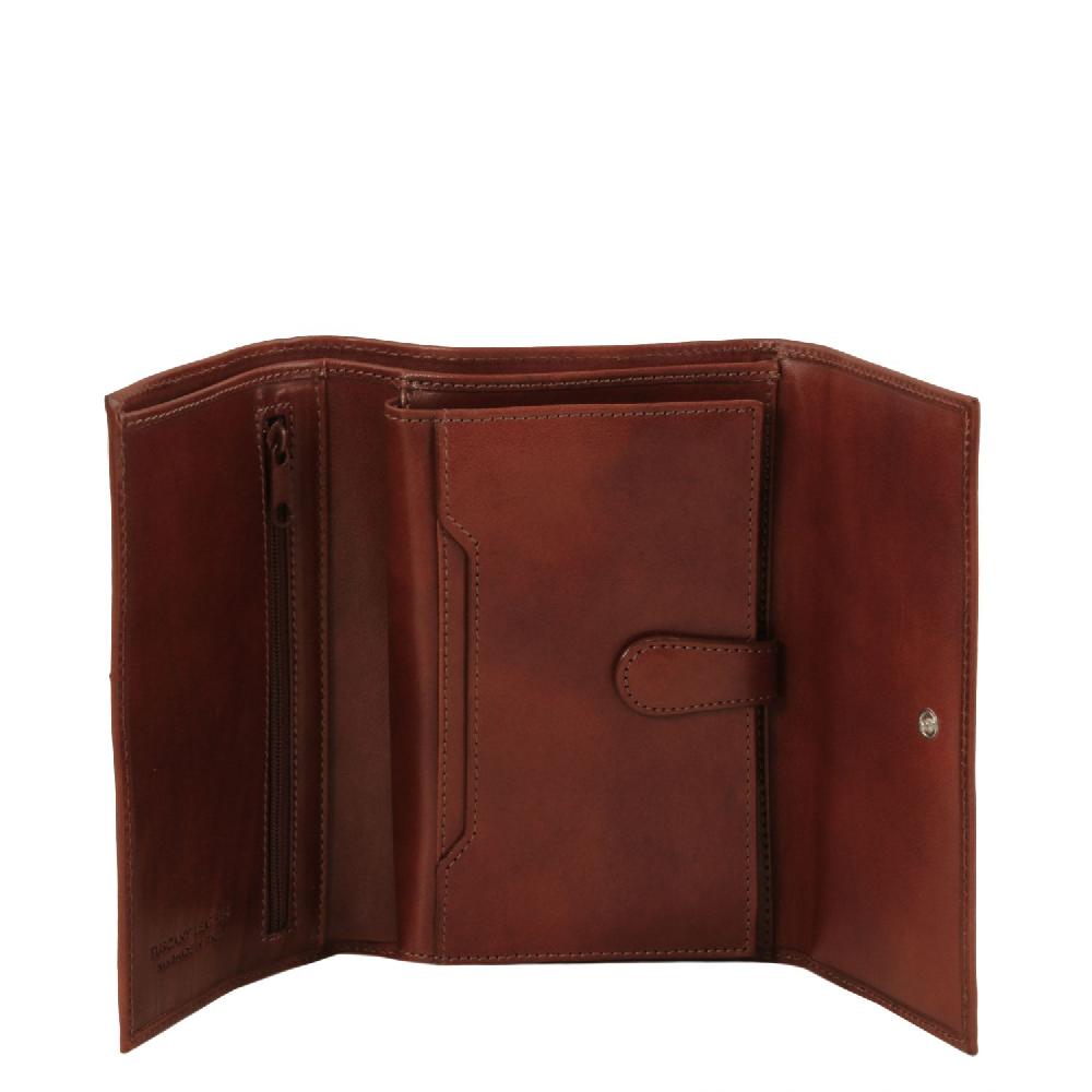Tuscany Leather Esclusivo Portafogli da Donna in Pelle 4 Ante Hotsell