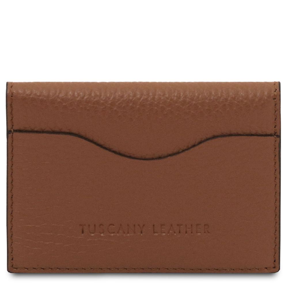 Tuscany Leather Porta Biglietti da Visita / Carte di Credito in Pelle Pezzi Unici