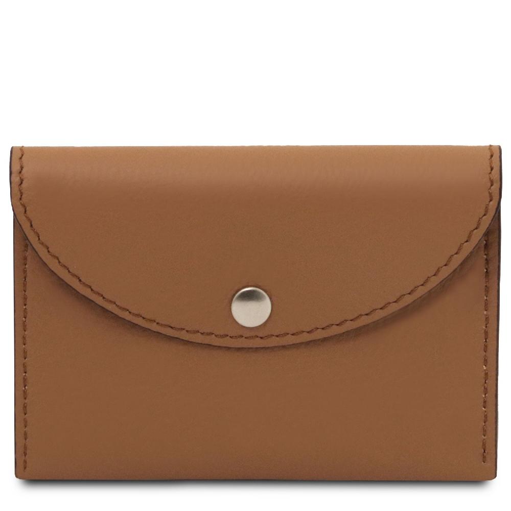 Tuscany Leather Porta Biglietti da Visita / Carte di Credito in Pelle Consegna Veloce