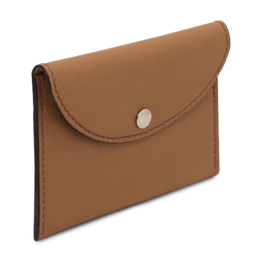 Tuscany Leather Porta Biglietti da Visita / Carte di Credito in Pelle Consegna Veloce