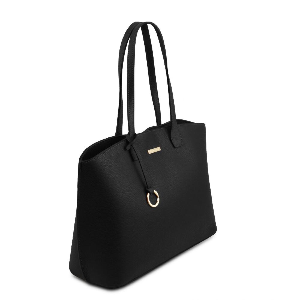 Tuscany Leather Borsa Shopping in Pelle e Portafoglio in Pelle 3 Ante con Portaspiccioli Online Outlet