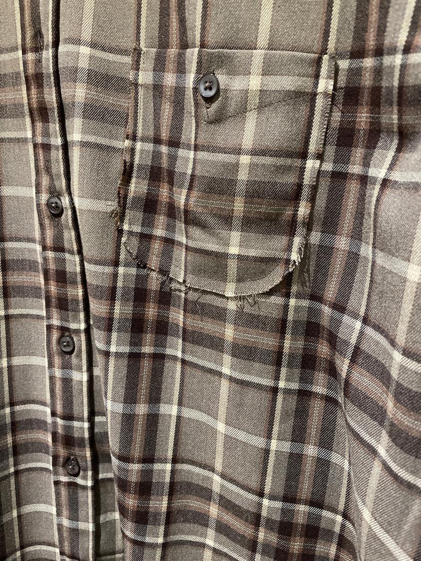 Underground Couture Camicia Quadri Marrone Liberty Rose Vendita Calda