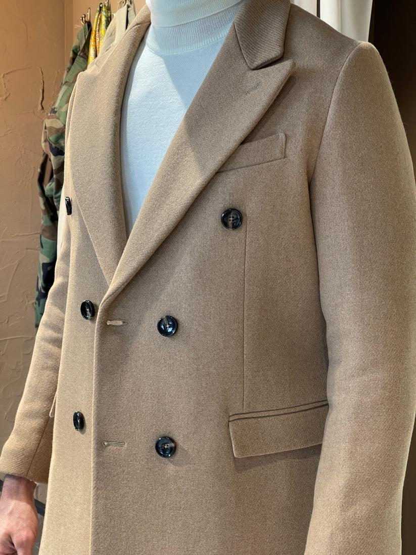 Underground Couture Cappotto Cammello Doppiopetto Italy
