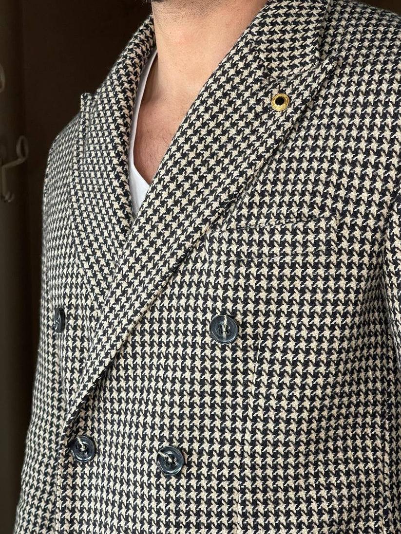 Underground Couture Cappotto Doppio Petto Pied-Pouo Nuovo